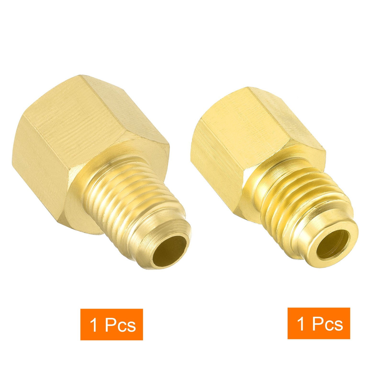 Brass Straight Fitting 1/4SAE 1/2ACME Male to 1/2ACME Female Reducing Adapter