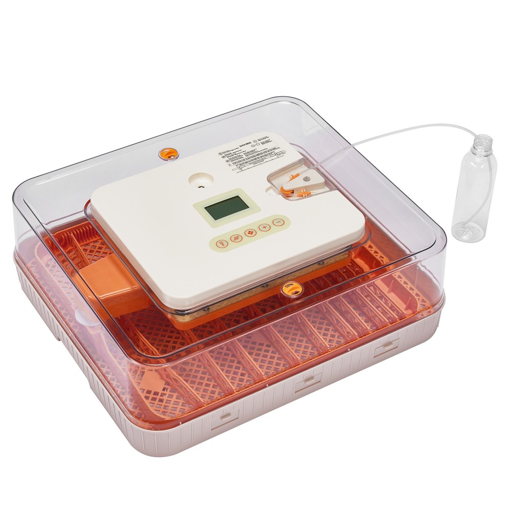 56-Egg Incubator Fully Automatic Turner LED Candler Auto Temp Humidity Control