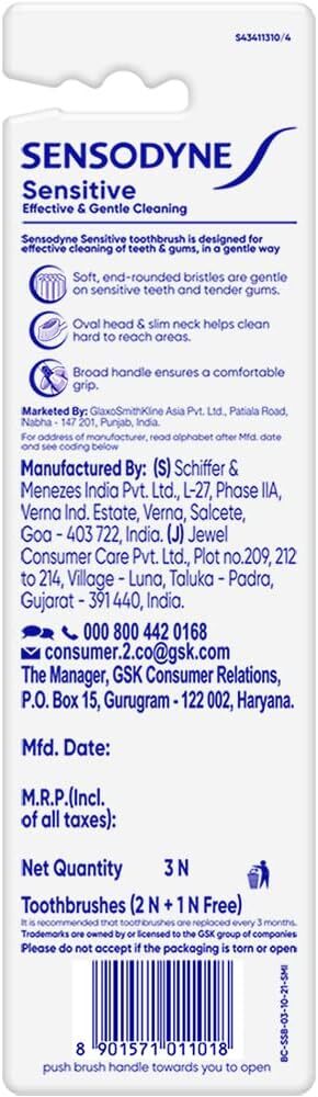 Sensodyne Sensitive Toothbrush (2+1 Pack)