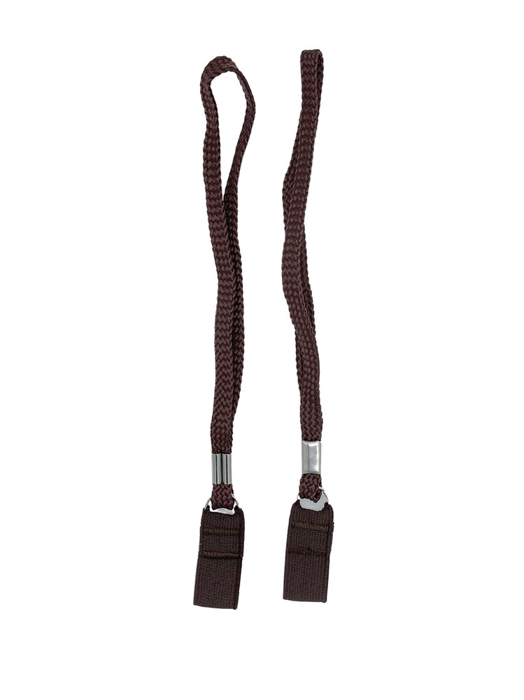 Classy Walking Cane Brown Elastic Wrist Strap - Pair