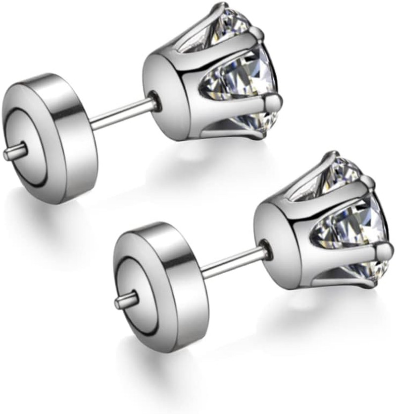 Earring Backs for Stud,4Pcs Dics Earring Backs for Droopy Ears, Heavy Earrings,
