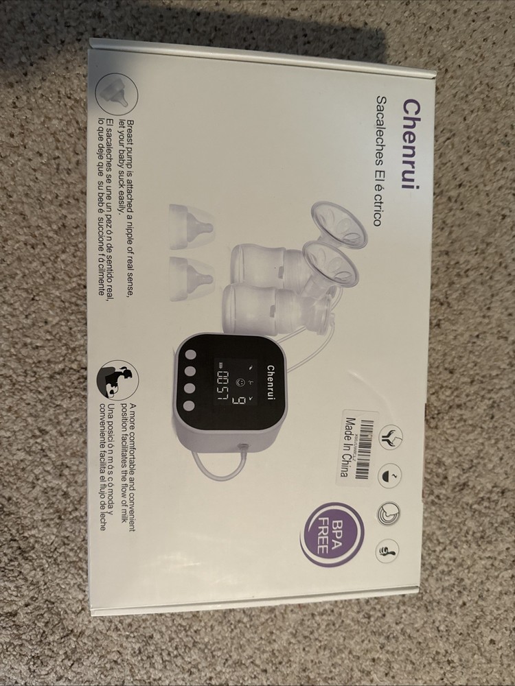 Chenrui Electric Breast Pump Double Feeding Extractor with Milk Storage Bags New