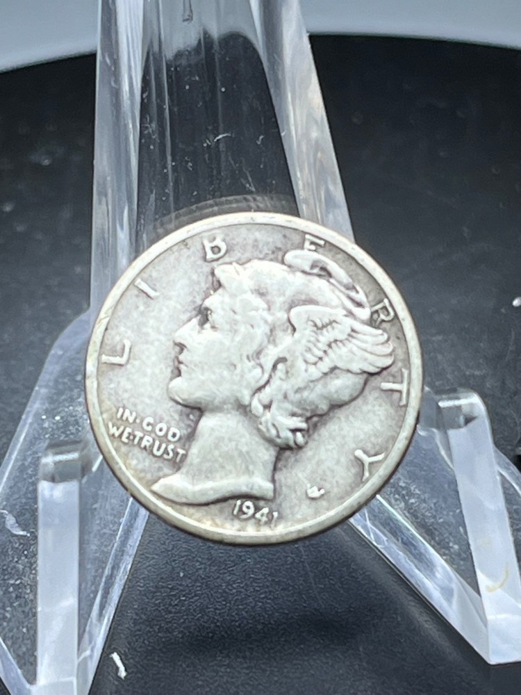 1941 S  Mercury Dime circulated 90% Silver   # HB47