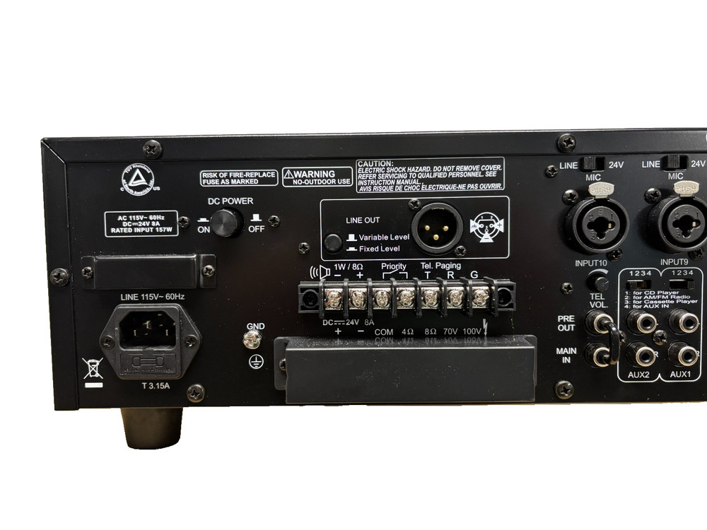 Electro-Voice MA-1206, 12-Input Mixer / Amplifier - New Open Box