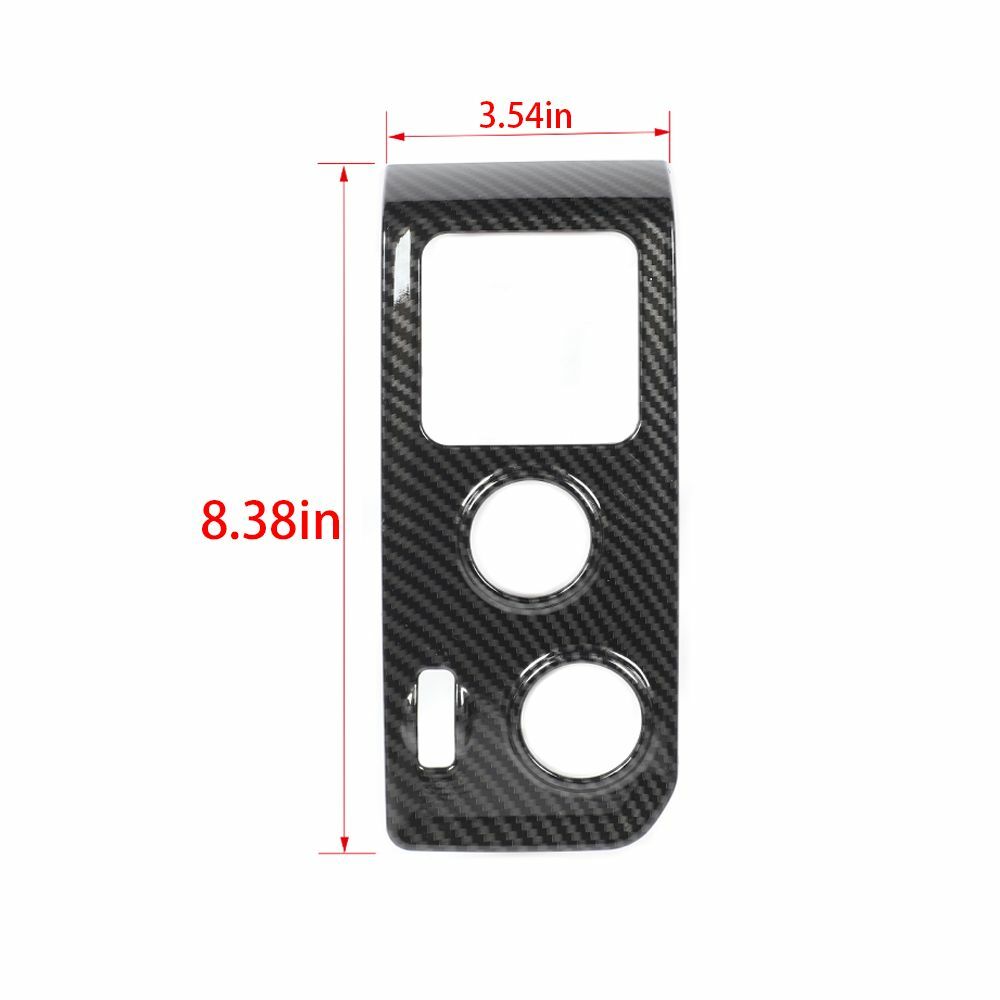 Carbon Fiber Headlight Switch Panel Trim For Chevy Silverado GMC SIERRA 2014-18