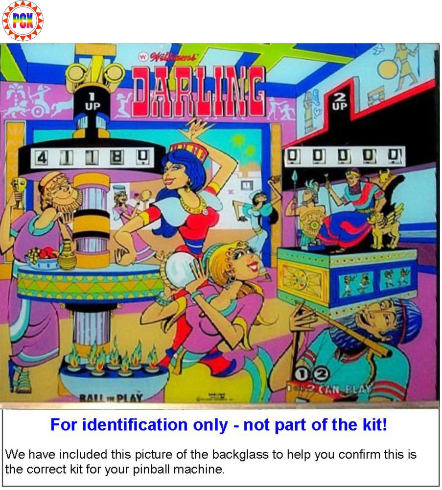 1973 Williams Darling Pinball Rubber Ring Kit