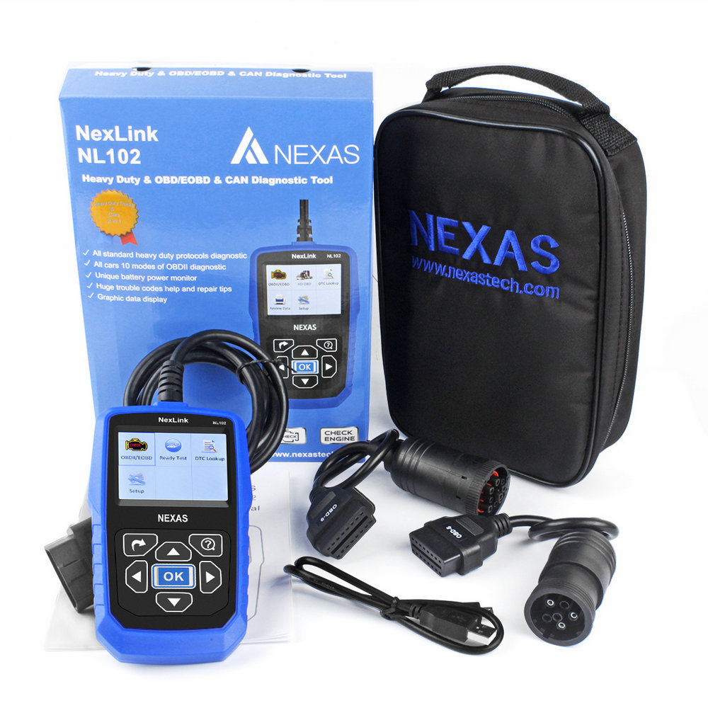 Nexas NL102 Heavy Duty Truck & Car HD OBD2 Diagnostic Code Reader Engine Check