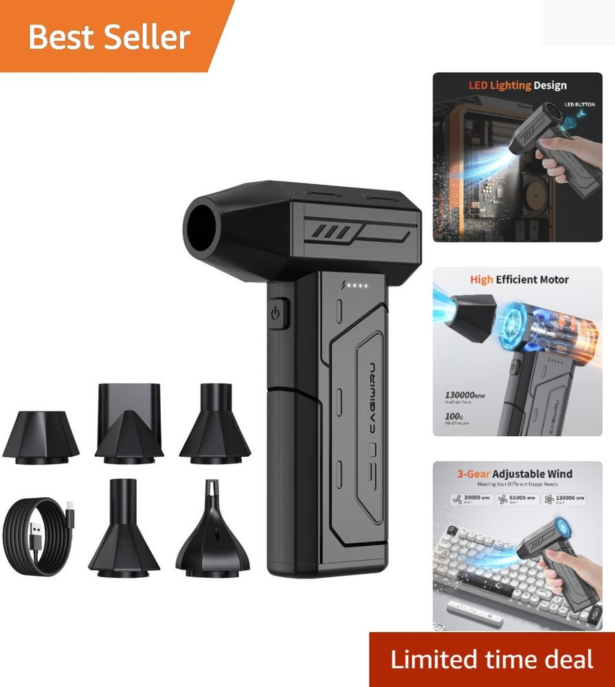 Lightweight Rechargeable Air Duster - Perfect for Electronics & Dust Removal