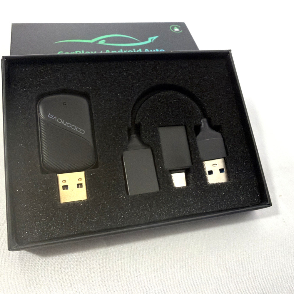 Wireless CarPlay & Android Auto Adapter - USB Plug & Play for Easy Setup