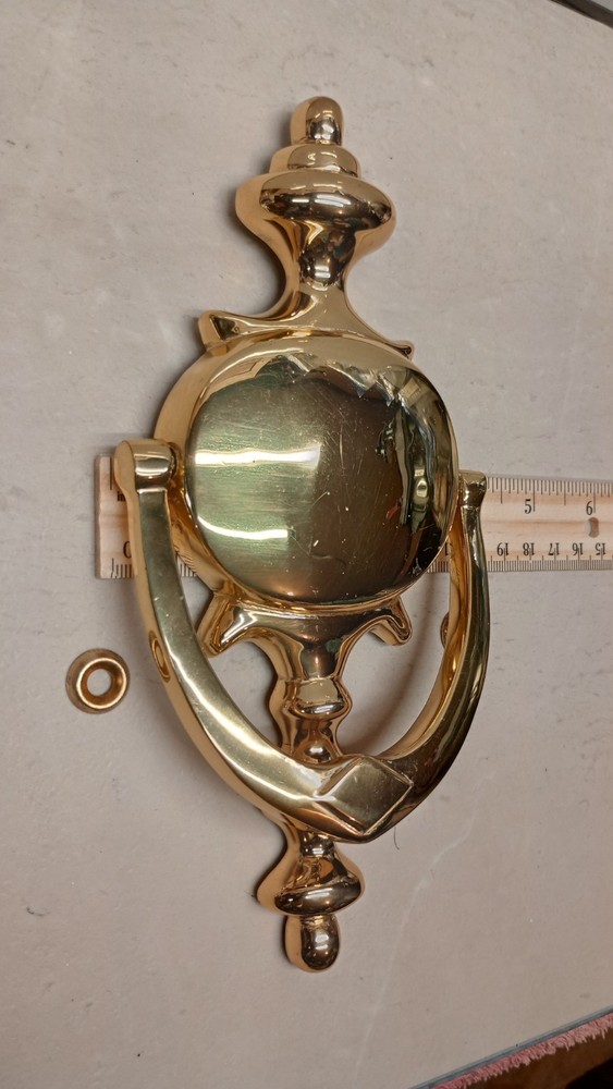 Solid Brass Colonial Style Door Knocker, N.O.S.
