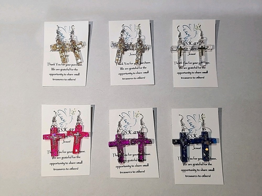 Handmade Cross Ear Rings