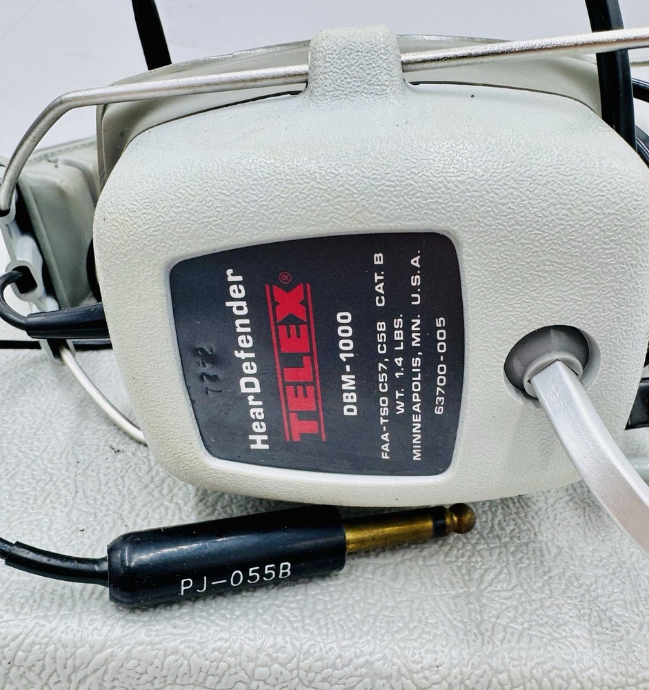 Telex DBM-1000 PILOT Headset Adjustable Aviation Microphone W/Case