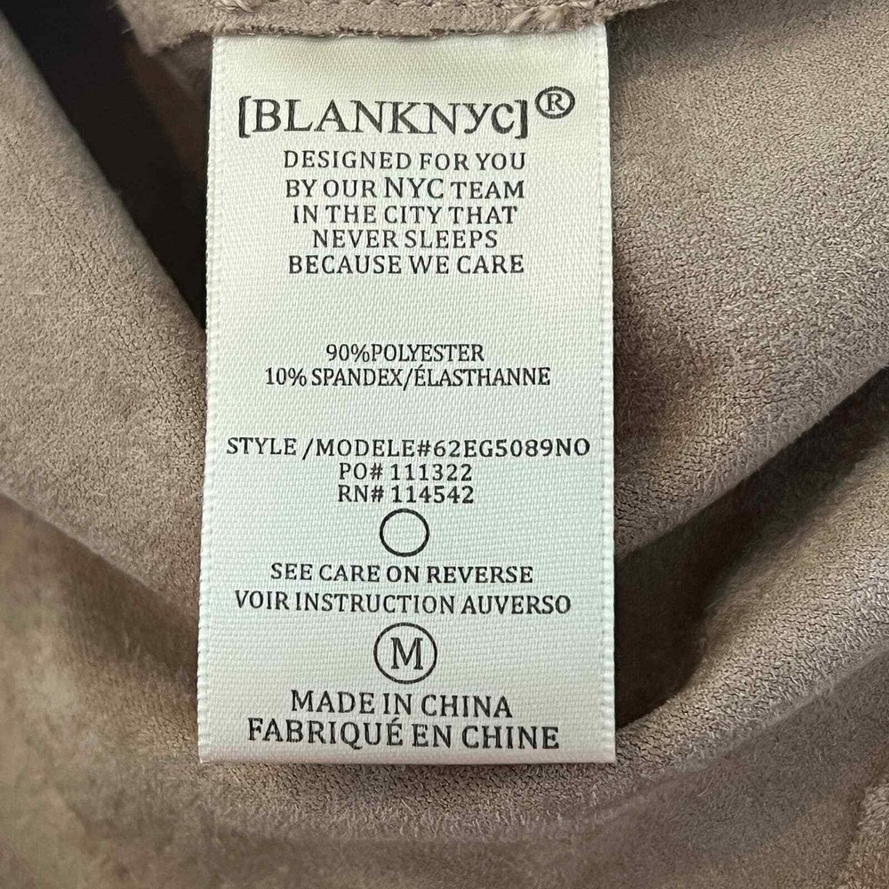 BLANKNYC MOTORCYCLE SUEDE STYLE JACKET Sz-M