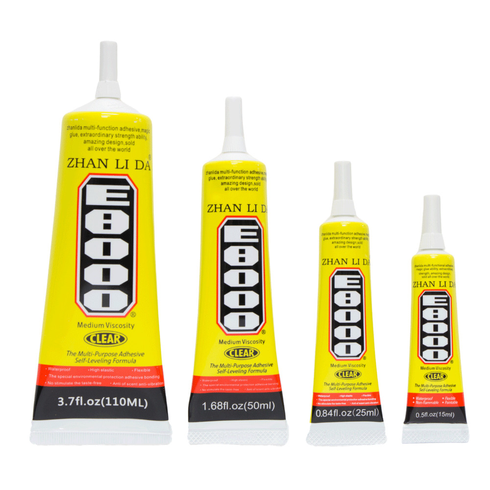 E-8000 Multipurpose High Performance Industrial Glue Semi Fluid Transparent