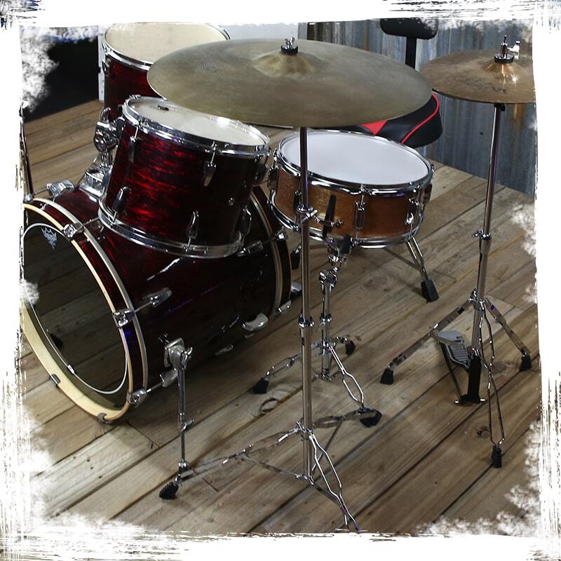 4-PACK Straight Cymbal Stand Set | GRIFFIN Percussion Chrome Drum Hardware Kit