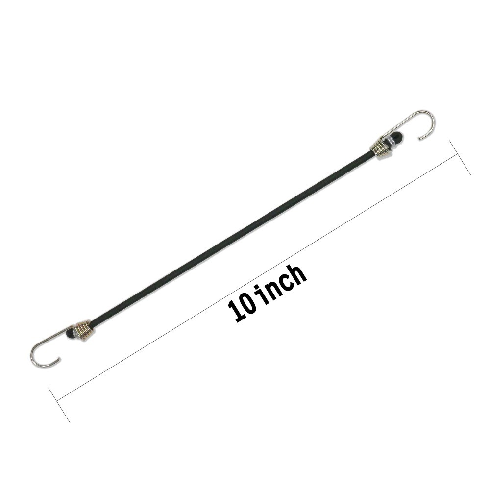 20 Pack, 10 inch Mini Bungee Cord Set in Plastic Jar
