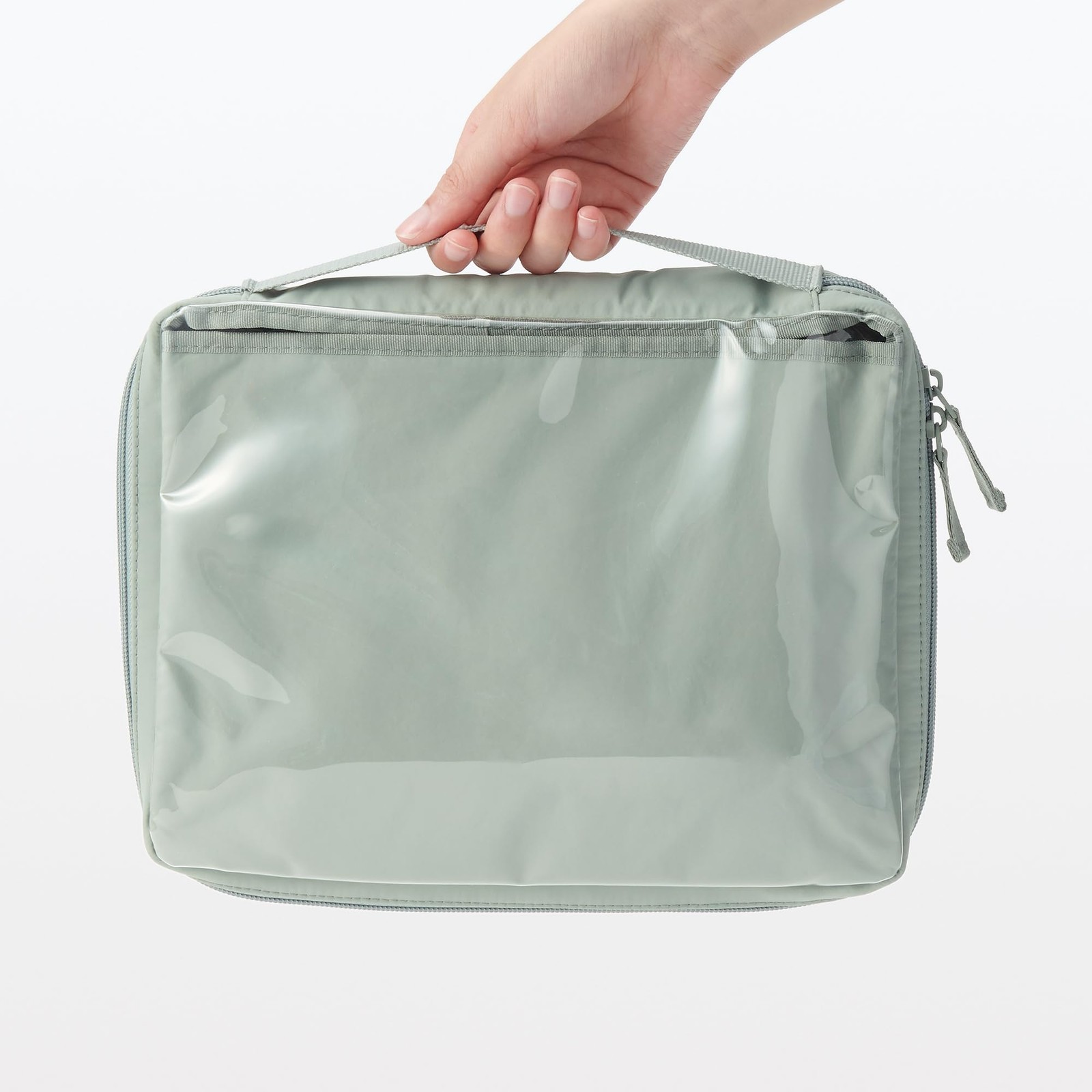 Duties Included NEW MUJI Pocket-selectable Collection Case A5 Wide Moss Green A