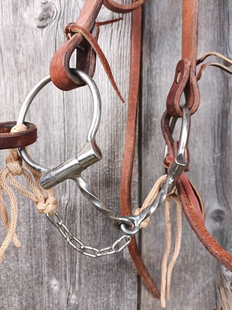 Complete Western Bridle - Harness Leather With Twisted Wire Snaffle