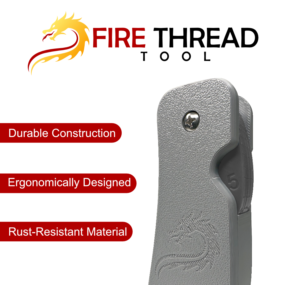 Fire Thread Tool - Hydrant Fitting Thread Gauge Tool for NH/NST, NPT Taper +More