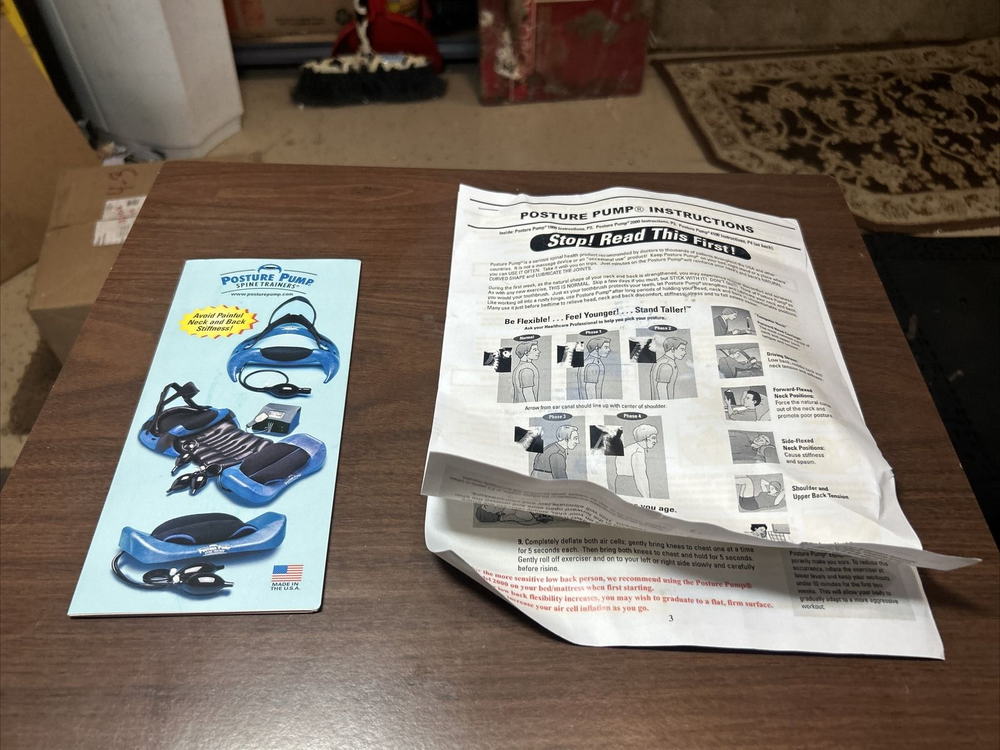 Posture Pump Model 2000 Back Exerciser Pump Elliptical Back Rocker