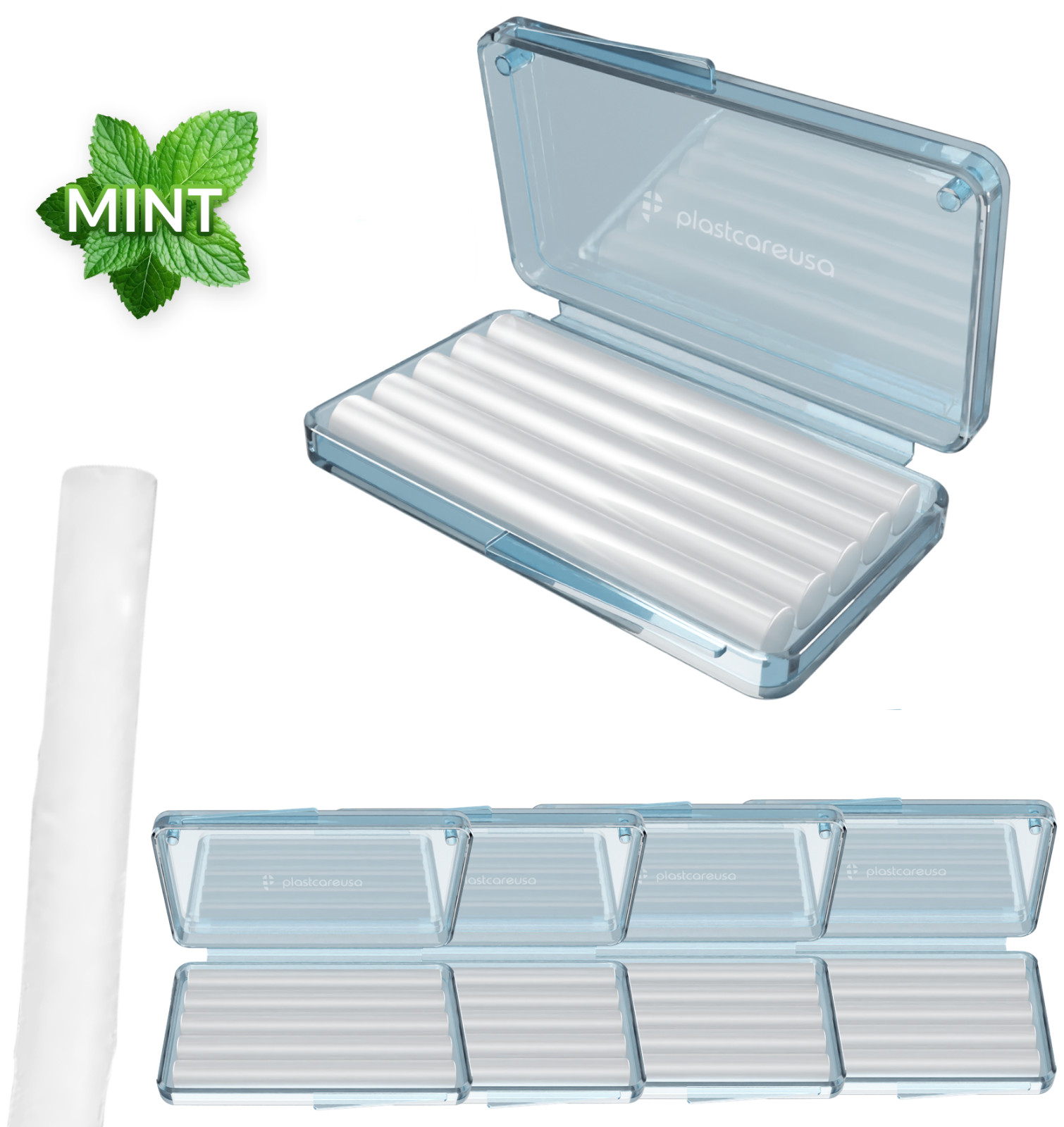 50 Braces Wax Mint for Dental Orthodontic Teeth Protection - Bulk Ortho Kit