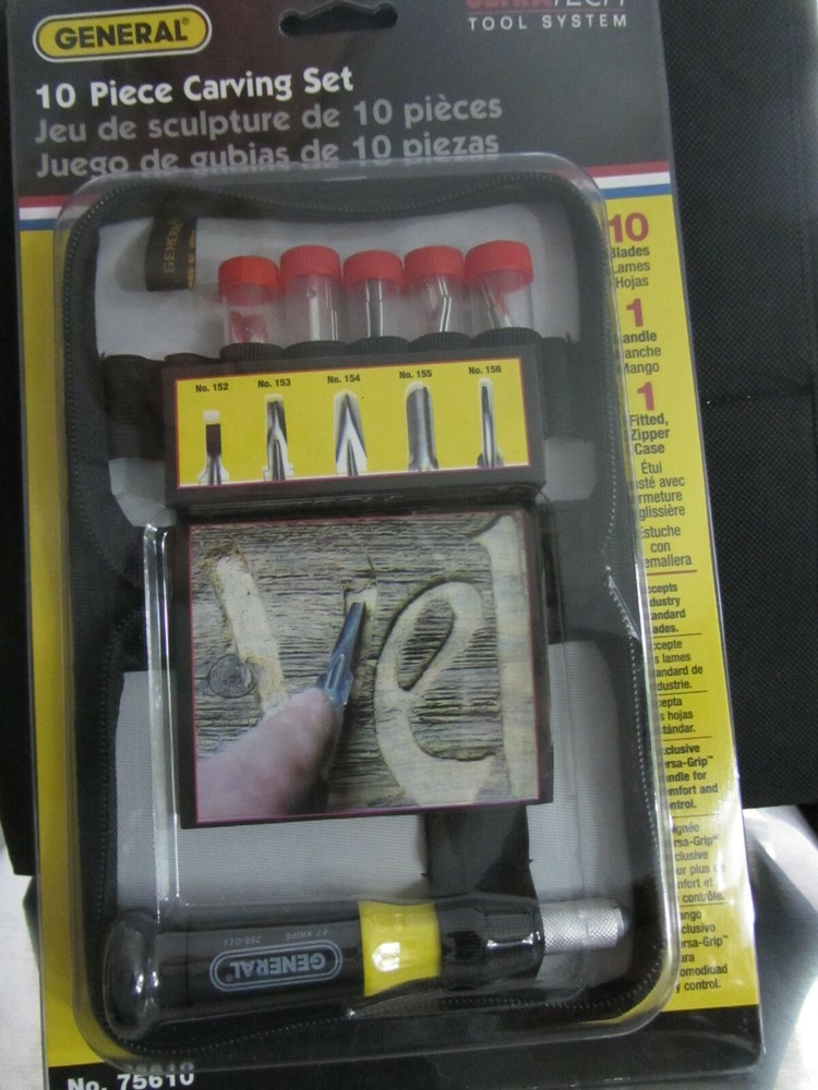General Tools, Carving Knife And Blade Set, 10 Pc