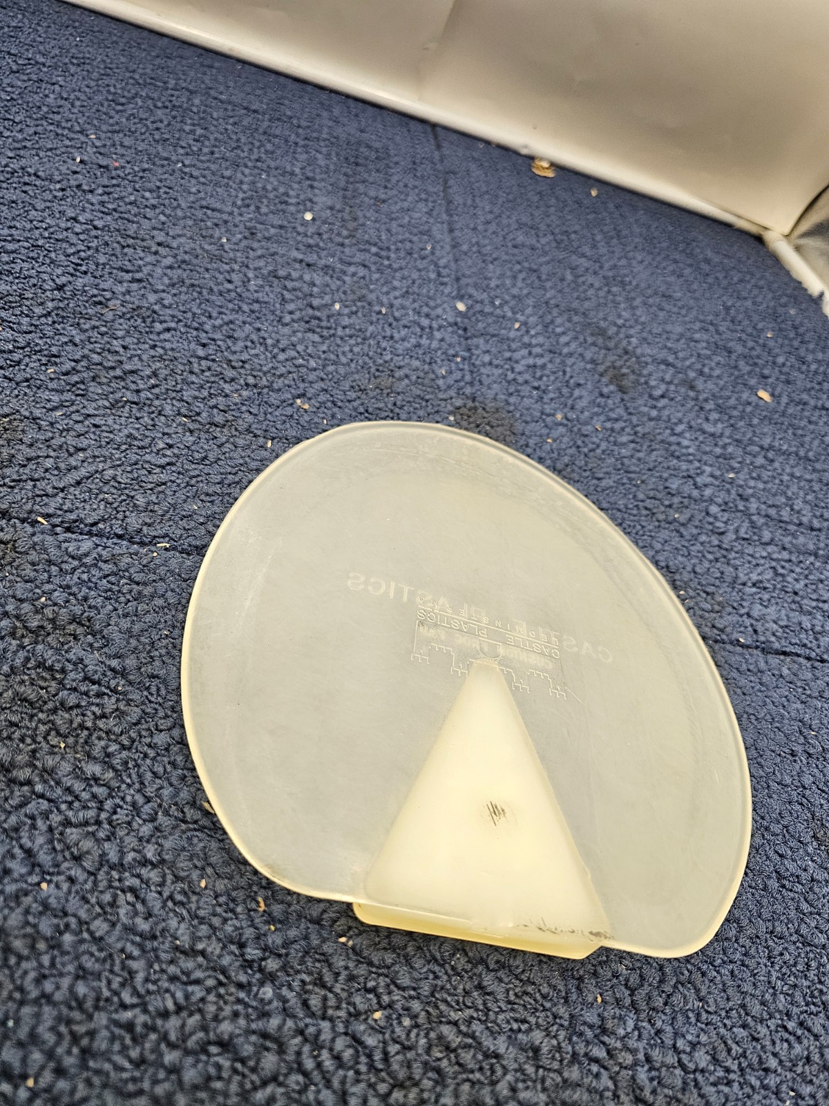 (QTY 2) Castle Plastics Clear Hard Rubber Horse Hoof Shoe Flat Pads