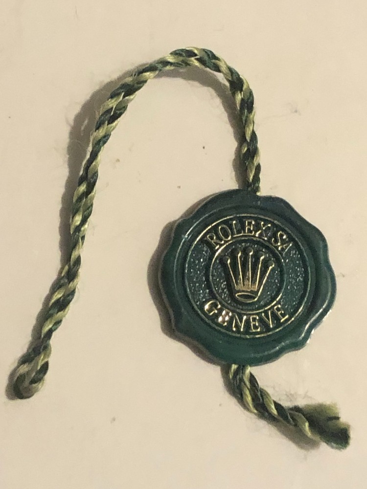 Authentic Rolex Green Tag Hang Tag Chronometer Certified .