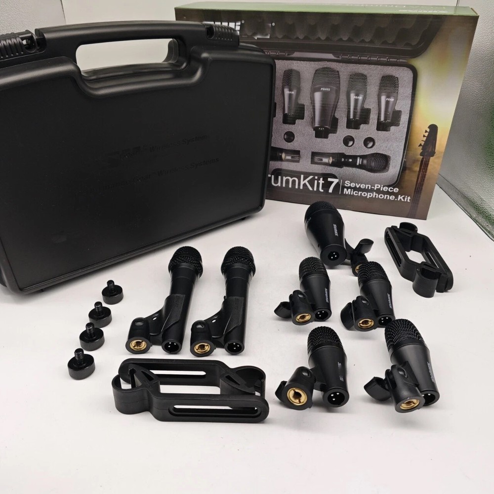 New Complete Drum Microphone Kit PGA Drumkit7 free shipping