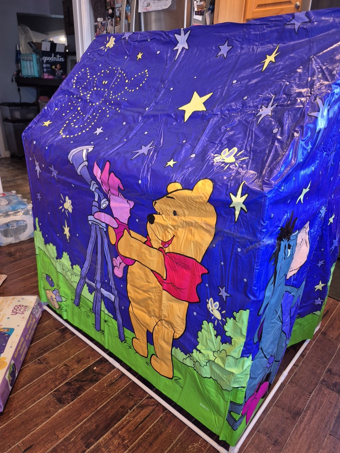 Vintage Disney Winnie The Pooh Playhouse Tent Glow In The Dark - Rare -