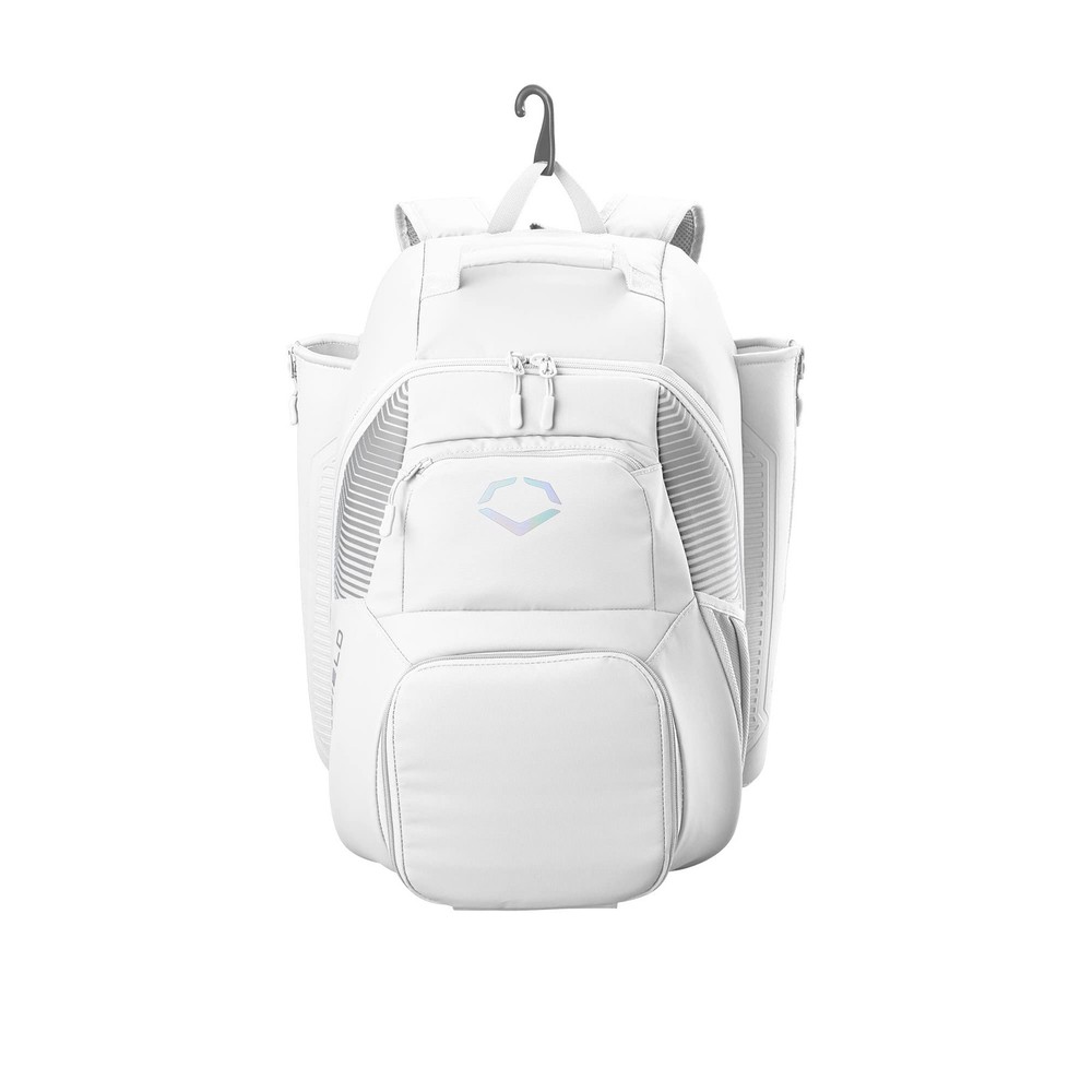 Evoshield Tone Set Team White Baseball Backpack Water Resistant Large Capacity