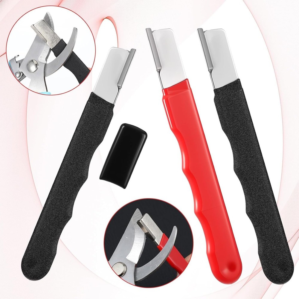 4 Pack Garden Tool Sharpener, Carbide Portable Quick Edge Sharpening Tool