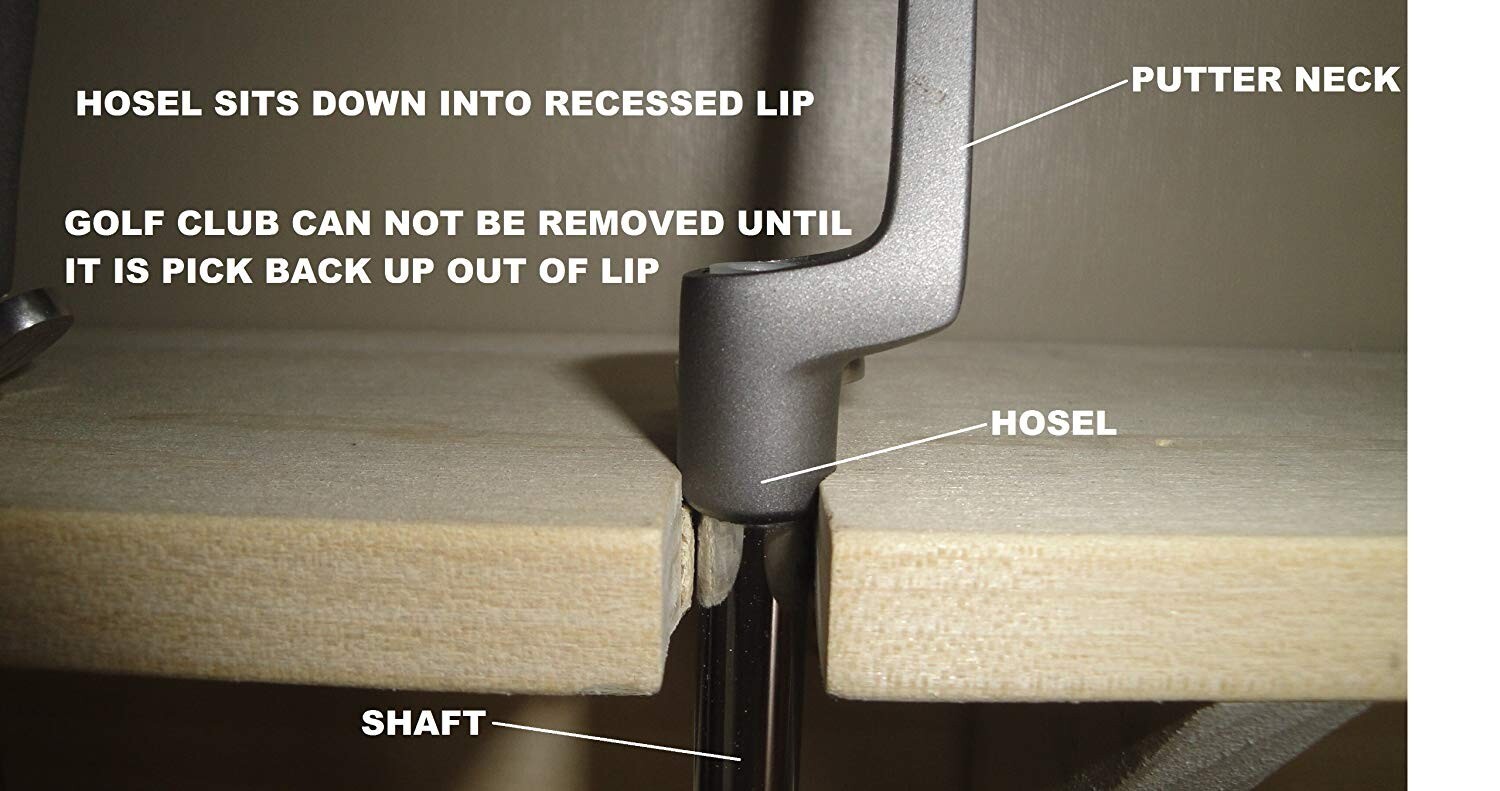 Horne Golf Putter Holder Golf Club Wall Display Rack Shelf 12 Club Holder