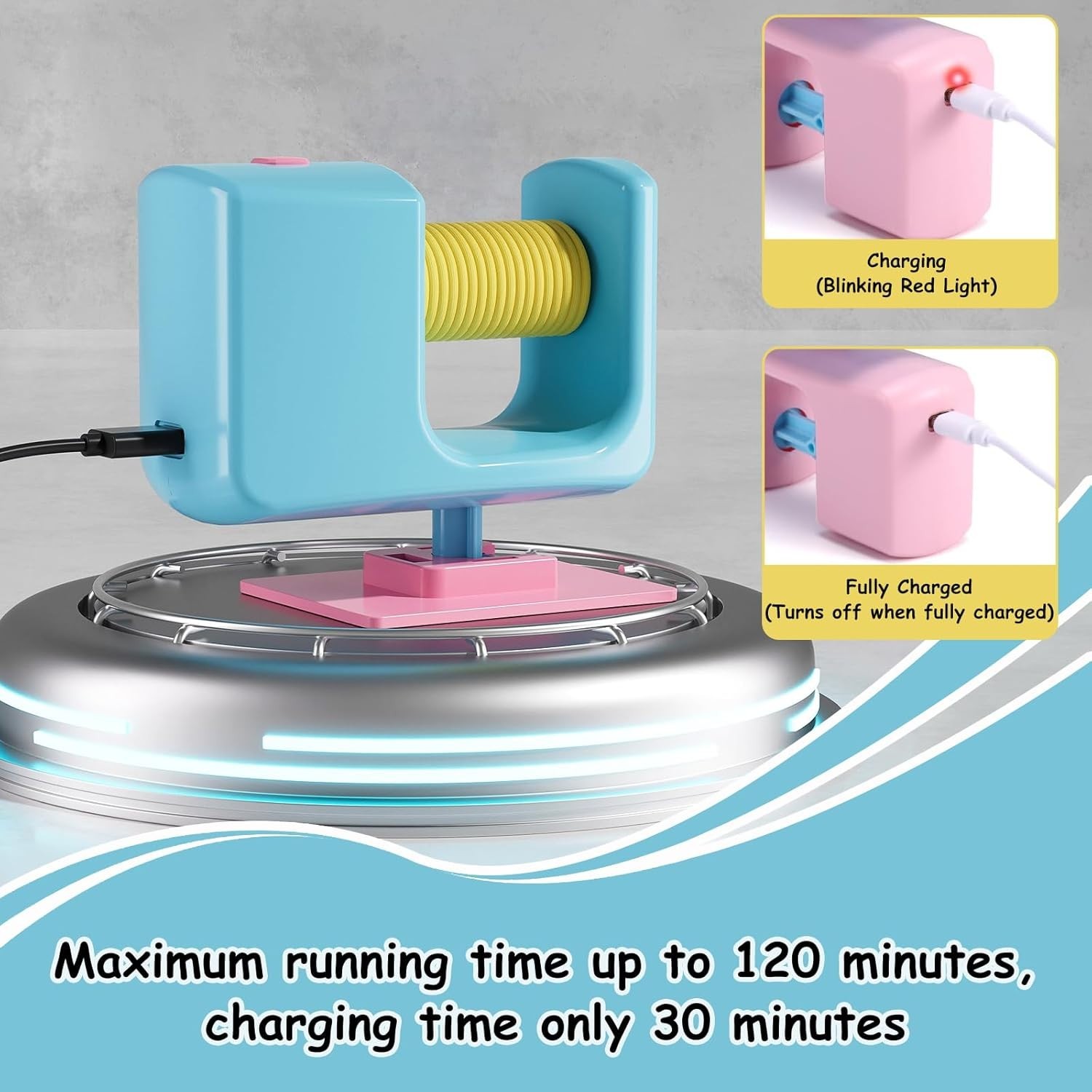 Cat Toys Electric Smart Hanging Door Jumping Yo-yo (COLOR BLUE)