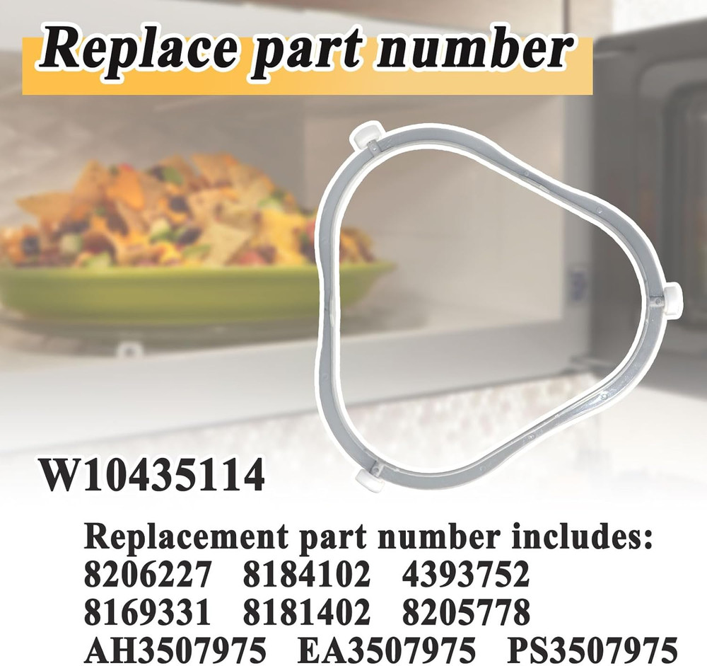 W11252182 8206227 Microwave Glass Turntable Support Ring Replacement, Replaces A