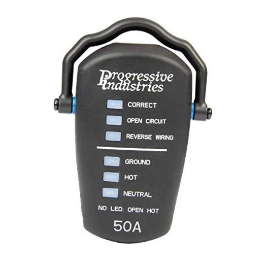 RRT-50 RV Receptacle Tester, Black, 50 Amp