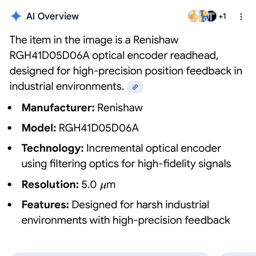 RENISHAW RGH41D05D06A Optical Readheads Designed for Linear feedback