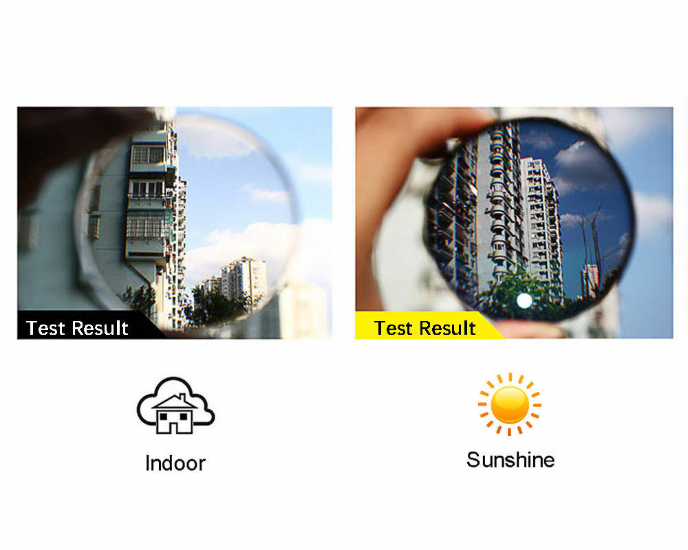 Progressive Multifocal Photochromic Rimless Titanium Reading Glass Customized