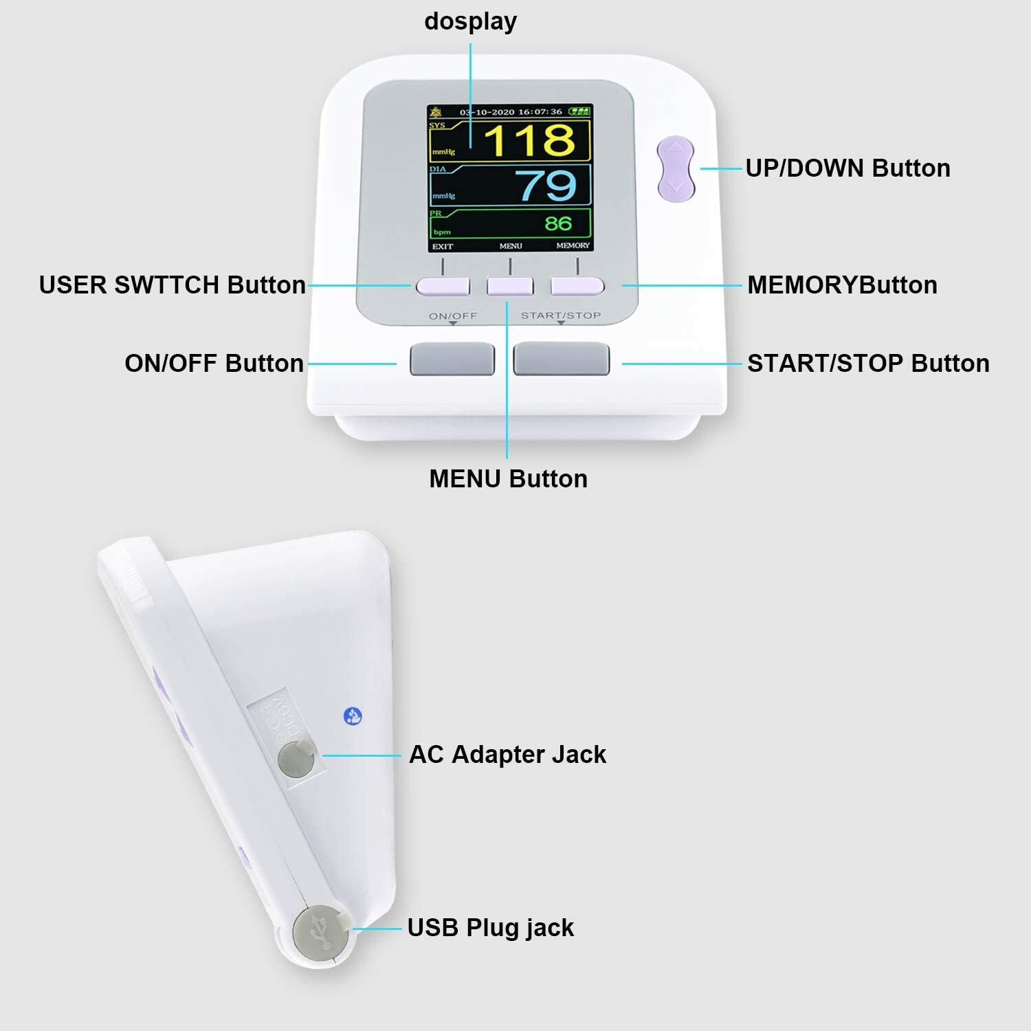 Ever Ready First Aid Fully Automatic Upper Arm Blood Pressure Electronic Monitor