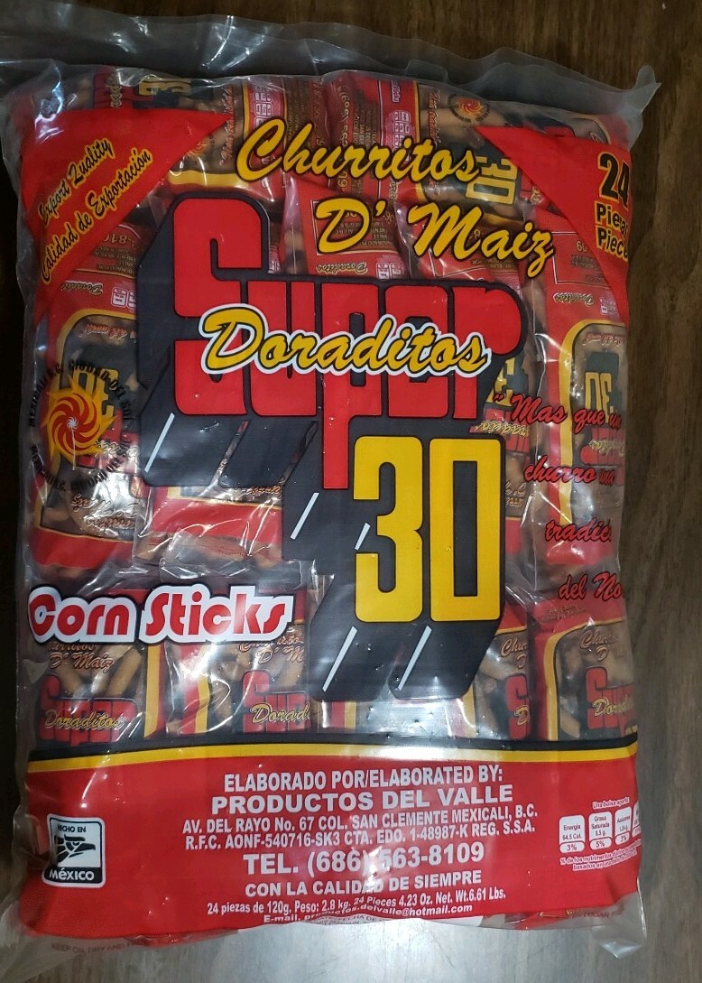 Churritos (corn sticks)Super 30