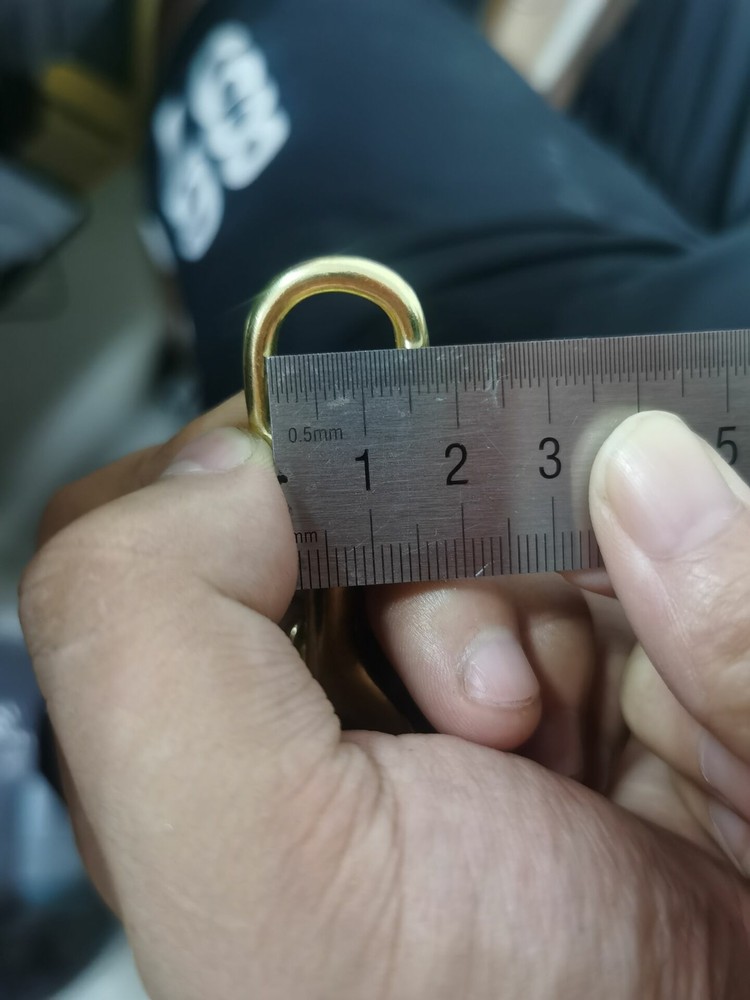 2pc Solid Brass Scuba Diving Hook Single Ended Clip Hook Bolt Snap Diving Buckle