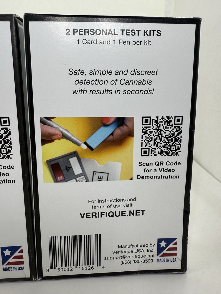 2 Verifique Cannabis Drug Testing Kit