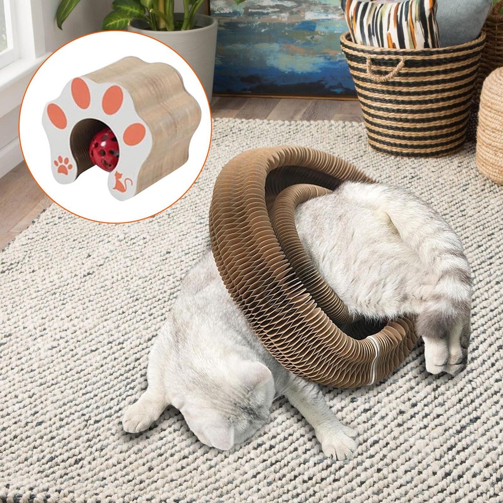 Cat Scratching Board Round Cat Corrugated Circular Interactive Cat Typical