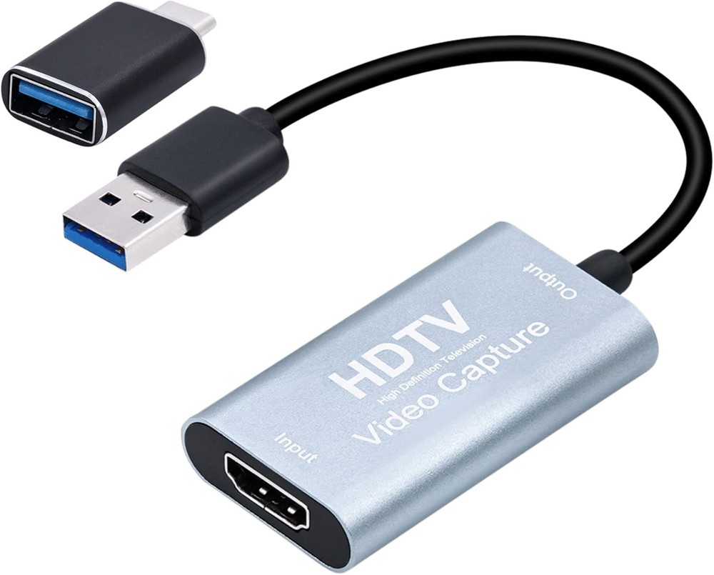 Mcbazel 4K HDMI Video Capture Card USB C, Device for Silver