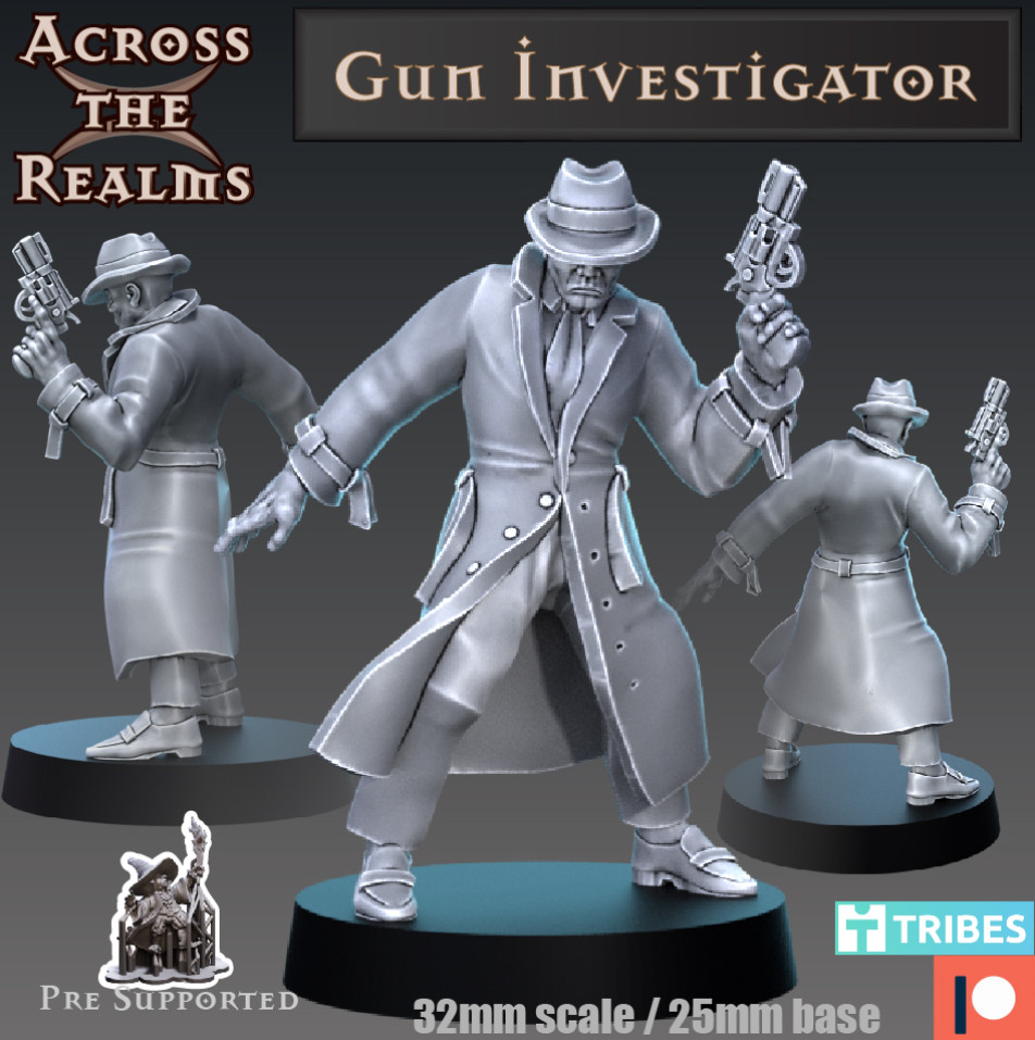 DnD  Pistol Investigator 32mm