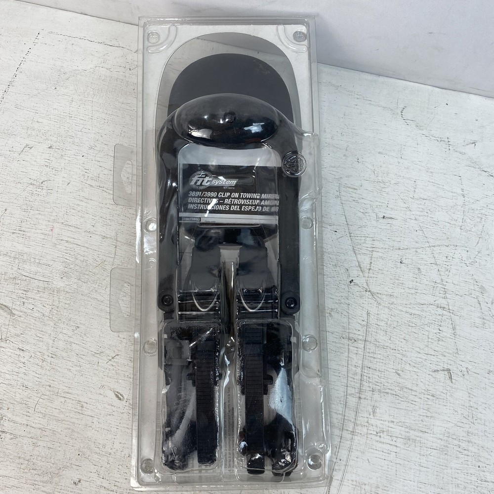 K-Source Fit System 3891 Snap-On Towing Mirror with Ratchet Mount- Black