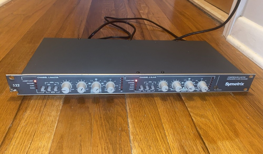 READ Vintage Symetrix 522 2 Channel Unit Compressor Limiter Expander Gate Ducker