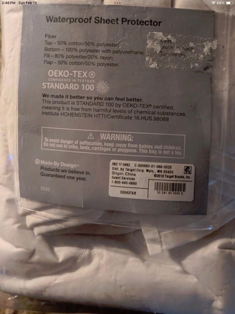 Waterproof Sheet Protector Full/Queen