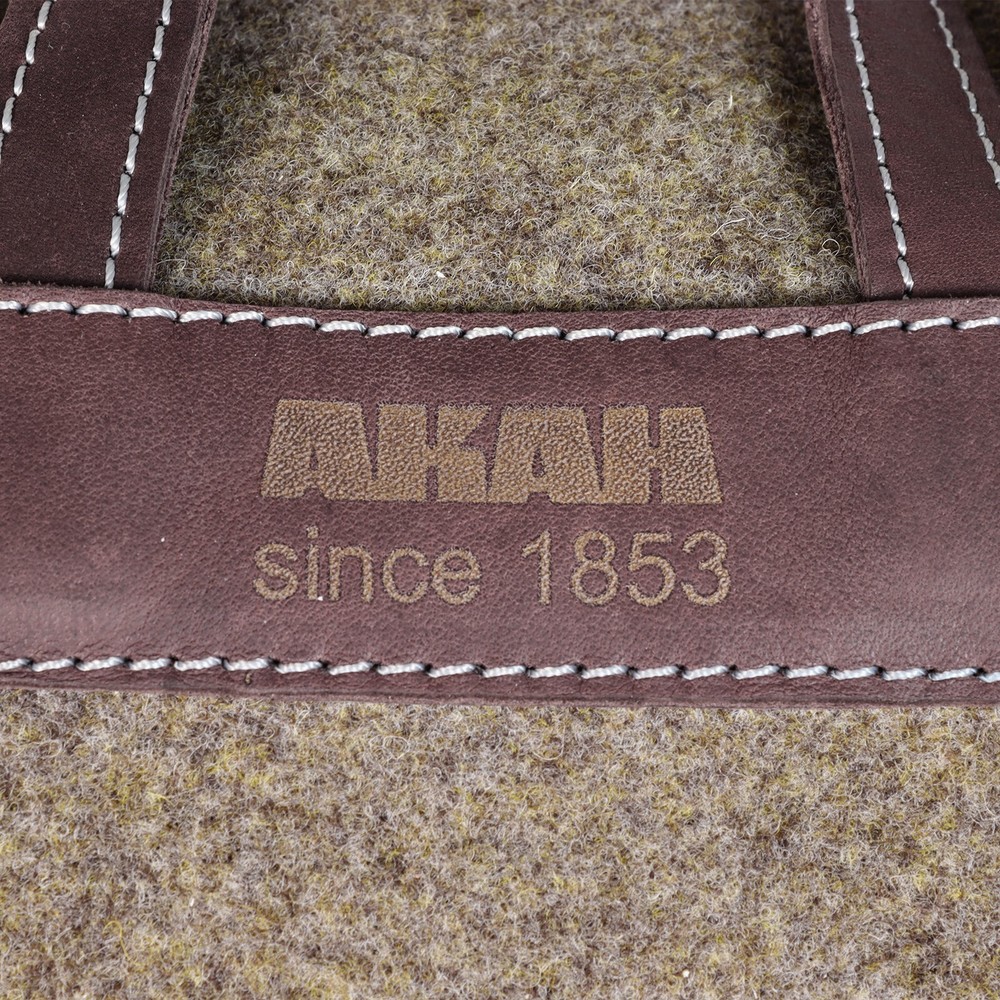 Akah Hunting Backpack Rolltop - Wool Felt With Olive Leather