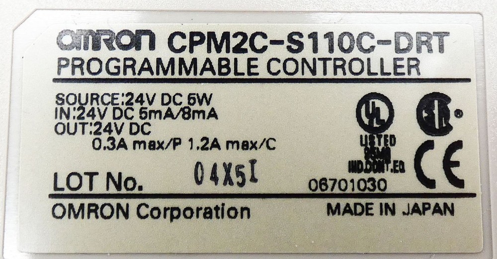Omron CPM2C-S110C-DRT Programmable Controller Programmable Controller -used-